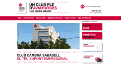 Desktop Screenshot of clubcambrasabadell.com