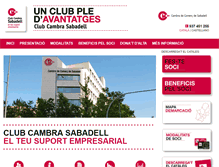 Tablet Screenshot of clubcambrasabadell.com